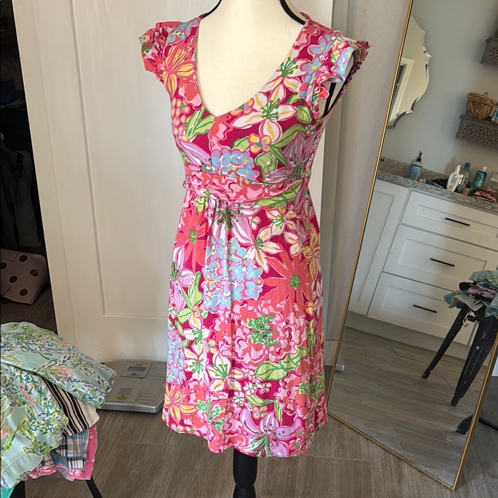 Lilly Pulitzer  Pink floral knit Dress